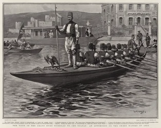 La visite du grand-duc Nicolas au sultan, un après-midi sur les eaux douces d